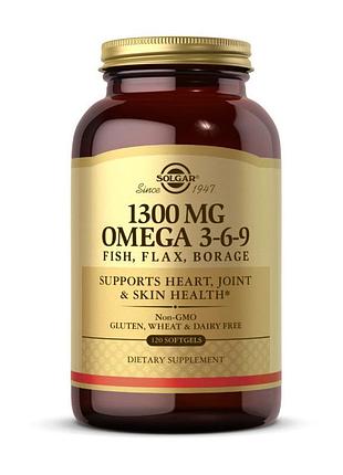 Омега 3-6-9 solgar omega 3-6-9 1300 mg 120 капсул