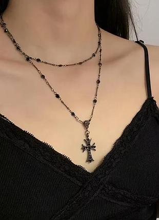 Ланцюжкове намисто з хрестом