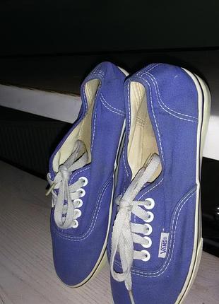 Vans – низкие кеды, голубой, 39 р-р (25,5 см).унисекс