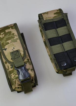 Подсумок на 2 магазина двойной из кордуры пиксель molle тактический shop