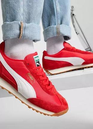 Нові чоловічі кросівки puma easy rider vintage ‘red white’