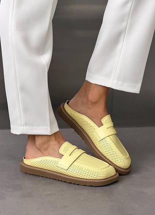Трендові жіночі шкіряні мюлі barefoot