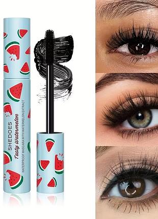 Водостойкая тушь для ресниц shedoes tasty watermelon для объема и удлинения 12.5 см