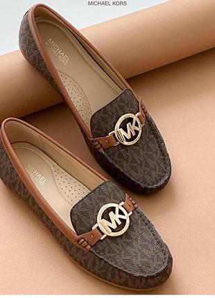 Мокасини fulton signature logo michael kors. цвет: brown. размер: 7-8