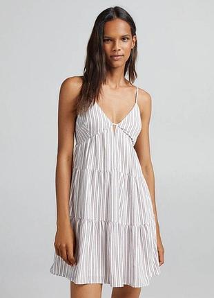 Сарафан-сукня в смужку bershka xs