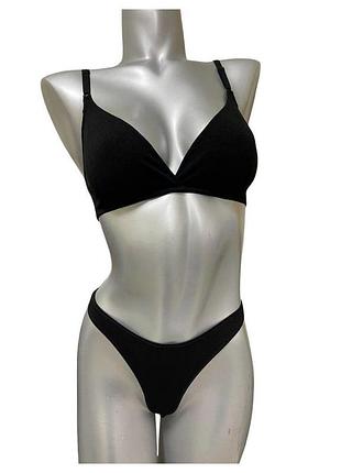 Чорний бюстгальтер bralette cmf-1401k sambario