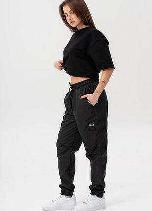 Женские брюки карго из плащевки without vader reflective black 3xl xxl