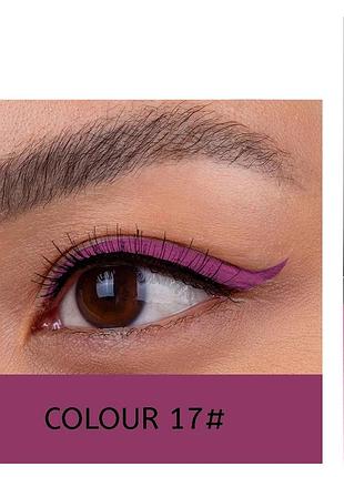 Кольорова водостійка підводка для очей handaiyan eyeliner long lasting professional колір №17