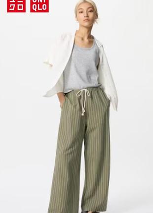 Брюки из смеси льна uniqlo