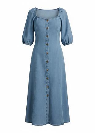 Блакитна сукня з деніму zara