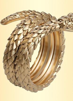 Золотиста каблучка у вигляді змеї розмір 16 17 18