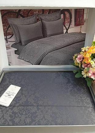 Постельное белье maison d'or pearl antracit жаккард бамбук евро