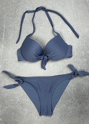 H&m купальник роздільний з чашкою на кісточках 75в