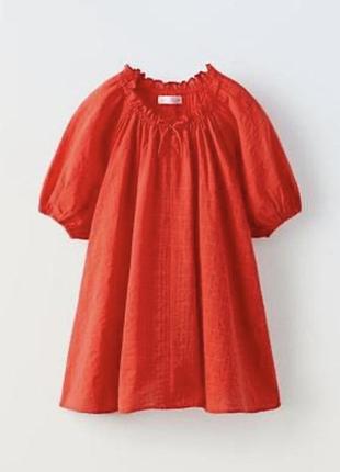 Червона сукня для дівчинки zara