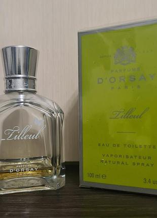 D`orsay tilleul edt винтаж 100мл (остаток на фото)