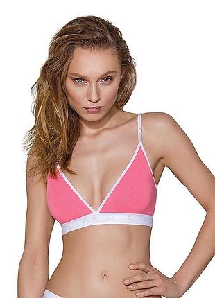 Спортивный топ с двойными бретелями passion ps007 top s, pink