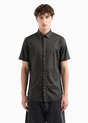 Мужская рубашка armani exchange с коротким рукавом
