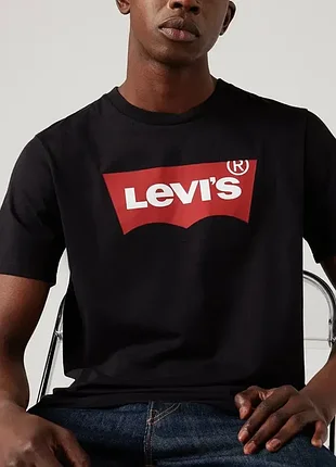 Футболка levis оригінал. чорна. левайс, левіс