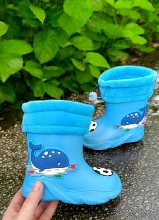 Сапоги резиновые для мальчика apawwa,р23-13,5см,26р-14,8,28р-16,7см 26