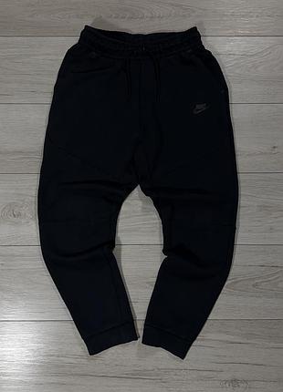 Чорні спортивні штани найк теч фліс nike tech fleece black, факт s, оригінал