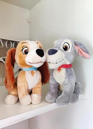 М'які іграшки собачки леді та бродяга disney