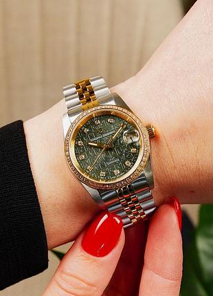 Жіночий годинник pagani design pd-1794l silver-gold-green