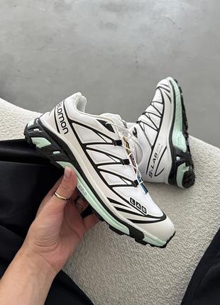 Белые кроссовки унисекс salomon s lab xt-6 white icy morn х саломон 40