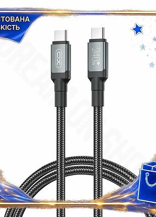 Dm кабель type-c к спецификация 2.2 type-c 240w 1м xo черный для быстрой зарядки ноутбуков и смартфоно spe|lz