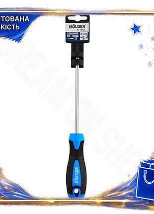 Dm отвертка molder крестовая спецификация 2.2 ph2x150mm для закручивания винтов саморезов шурупов с эр spe|lz