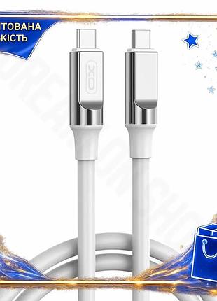 Dm кабель type-c к спецификация 2.2 type-c xo белый 1м для быстрой зарядки смартфонов и планшетов до 6 spe|lz