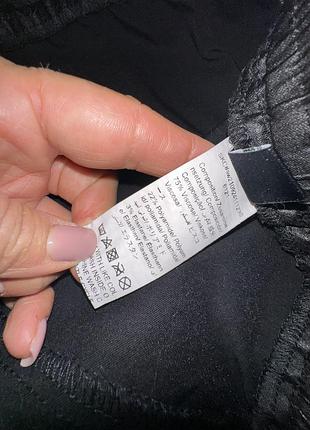Shein m/l чорні шкіряні базові жіночі штани брюки на резинці карго чорні 10