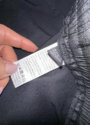 Shein m/l чорні шкіряні базові жіночі штани брюки на резинці карго чорні 9