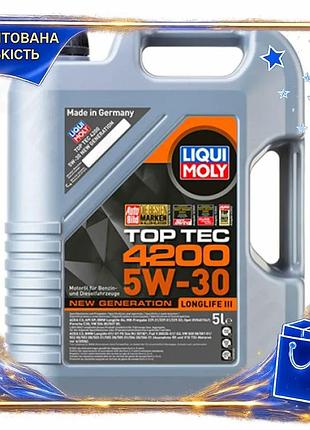Dm моторна олія liqui специфікація 2.2 moly top tec 4200 5w-30 5л синтетична для автомобілів vag для з spe|lz