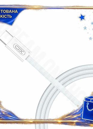 Dm кабель type-c до специфікація 2.2 type-c xo 60w 1,5 м білий зарядний кабель для смартфона та ноутбу spe|lz