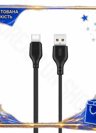 Dm кабель usb type-c спецификация 2.2 2.1a 1м черный xo для зарядки смартфонов и передачи данных прово spe|lz
