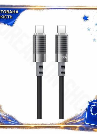 Dm кабель type-c to специфікація 2.2 type-c xo 1м чорний для заряджання та передачі даних 60вт силікон spe|lz