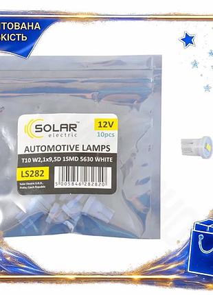 Dm автолампа solar led спецификация 2.2 t10 12v 1smd 5630 белая для замены освещения в автомобиле свет spe|lz