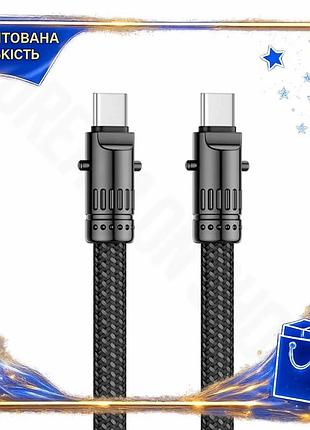 Dm кабель type-c до специфікація 2.2 type-c 60w 1,2м чорний xo для швидкого заряджання та передачі дан spe|lz