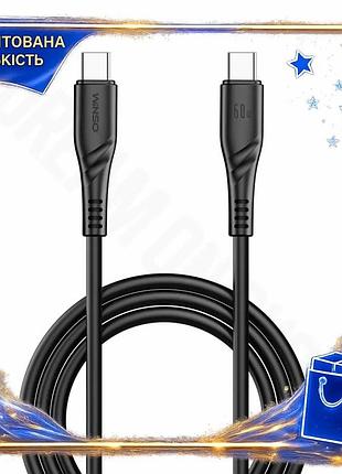 Dm кабель type-c to спецификация 2.2 type-c 60w winso pro для быстрой зарядки и передачи данных 2м чер spe|lz
