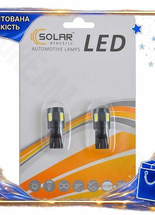 Dm автолампа светодиодная solar спецификация 2.2 led 12v t10 w2.1x9.5d белая для авто замена штатных л spe|lz
