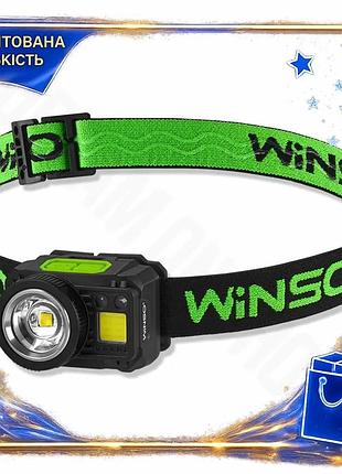 Dm ліхтар налобний winso специфікація 2.2 pro 550lm 5w cree xpg cob із сенсором білий червоний налобни spe|lz