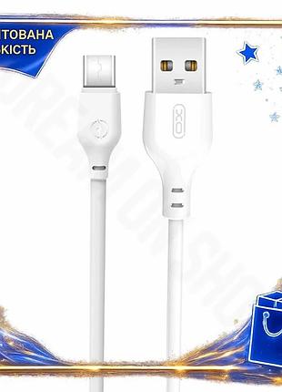 Dm кабель usb type-c специфікація 2.2 2.1a 1м xo білий для заряджання смартфона синхронізації даних spe|lz