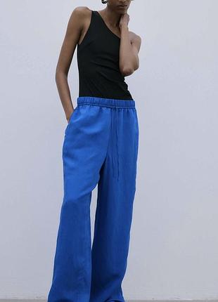 Лляні штани h&m, лляні брюки