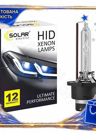 Dm ксенонова лампа solar специфікація 2.2 d4s 4300k 35w 42v для авто заміна галогенної лампи ксенонове spe|lz