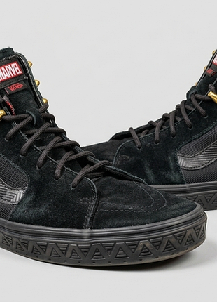 Коллекционные кеды vans x marvel sk8-hi «black panther» (оригинал, 45 размер)