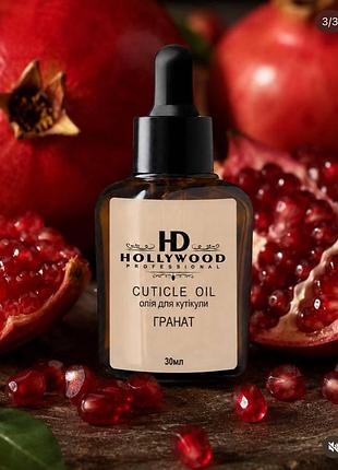 Олія для кутикули granat hd hollywood