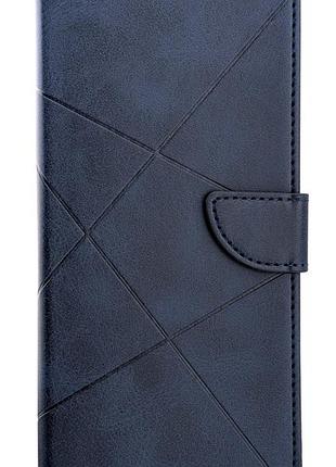 Чехол книжка business leather claps для xiaomi redmi a3 на магните с подставкой синий