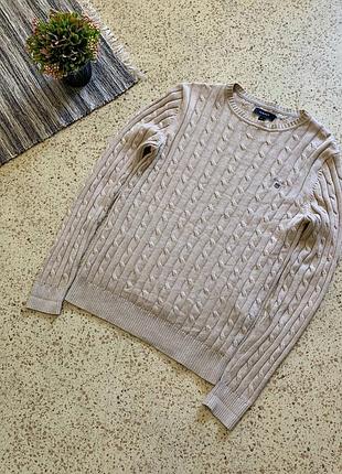 Gant cable knit гант класичний вінтажний светр оригінал кабл кніт y2k