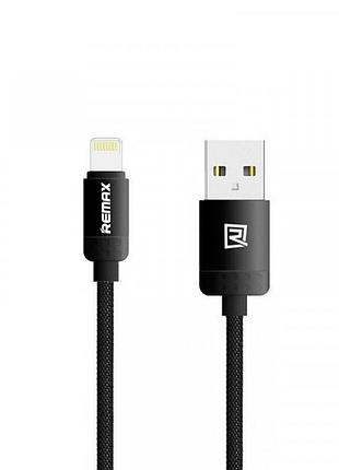 Кабель lightning usb cable remax lovely rc-010i black 1m ткань