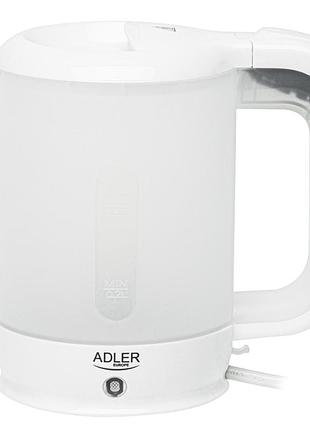 Чайник электрический adler ad1349w 1,0 л 1100w сталь с тонким носиком белый